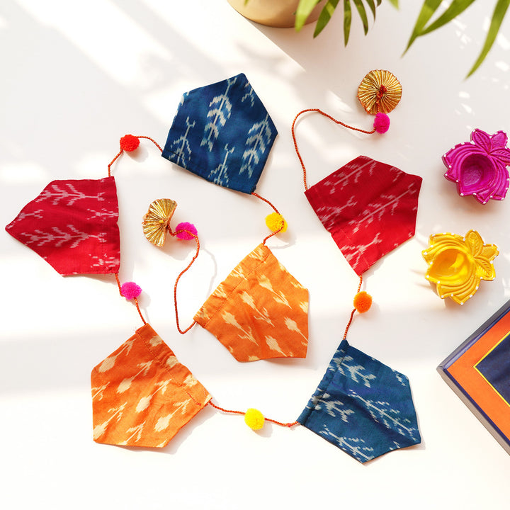 Handcrafted Ikat Silk Toran