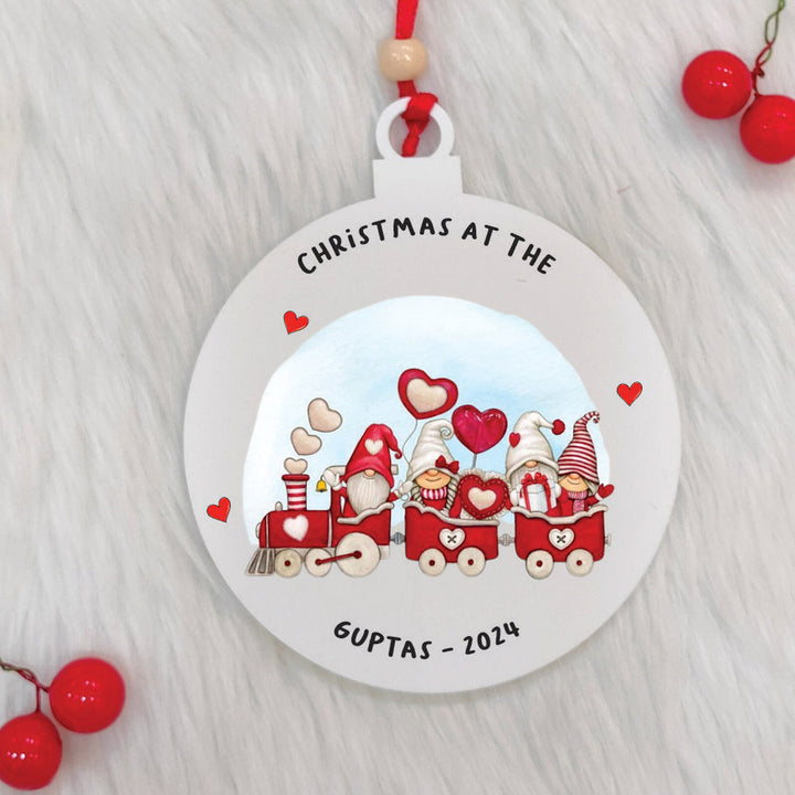 Personalized Handmade Choo-Choo Christmas Cheer Acrylic Ornament