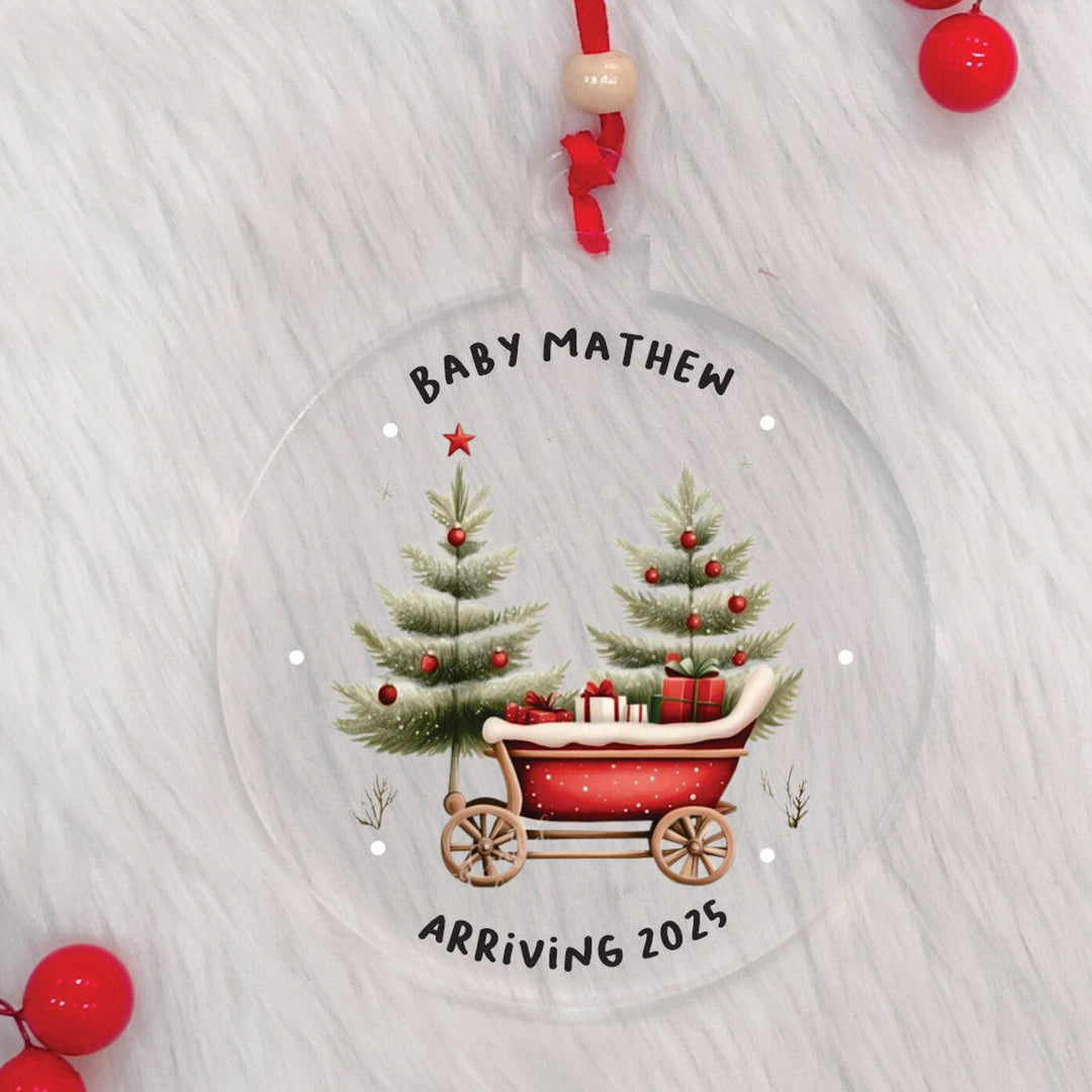 Personalized Handmade New Beginnings Acrylic Ornament