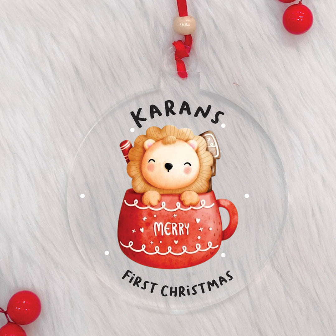Personalized Handmade Roaring Brew Acrylic Ornament