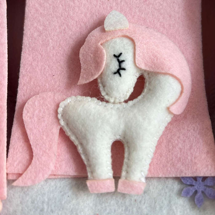 Personalized Royal Castle Companions Theme Felt Kids Name Plate For Siblings