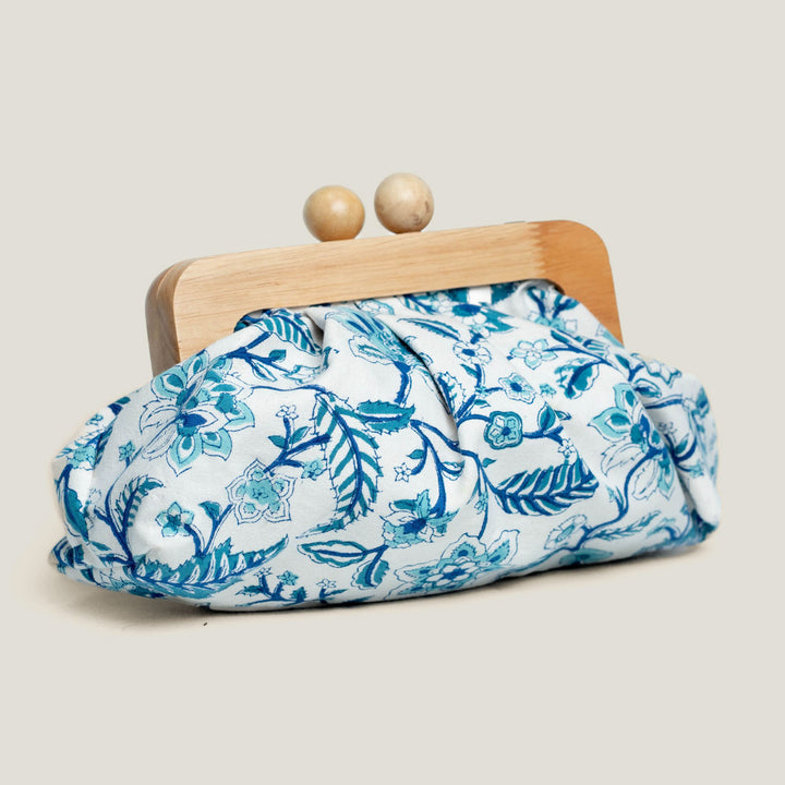 Badal Hand Block Printed Dome Clutch