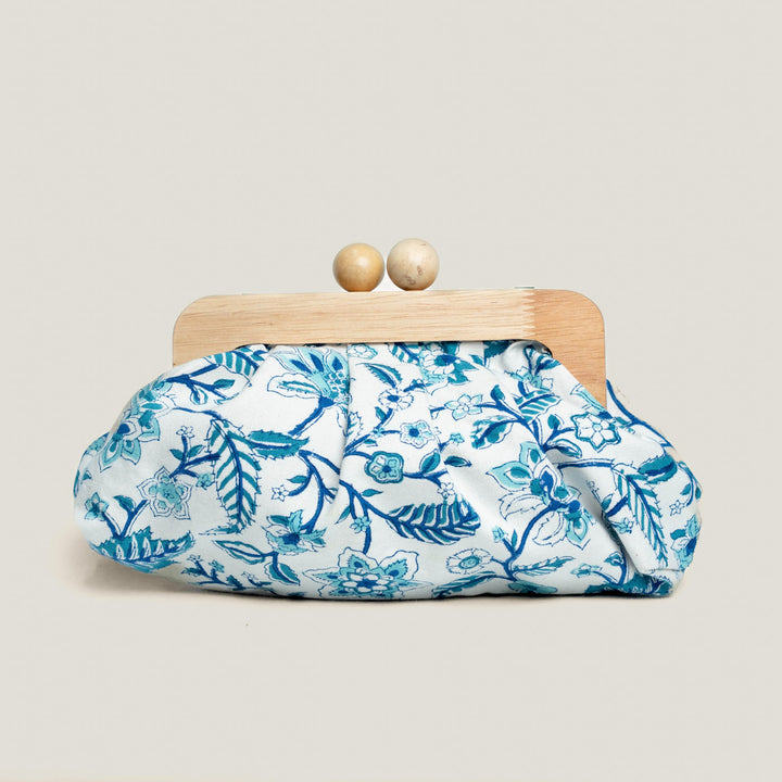 Badal Hand Block Printed Dome Clutch