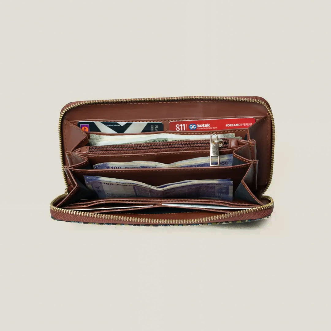 Badal Hand Block Printed Wrist Clutch