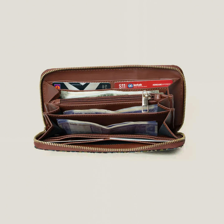 Badal Hand Block Printed Wrist Clutch