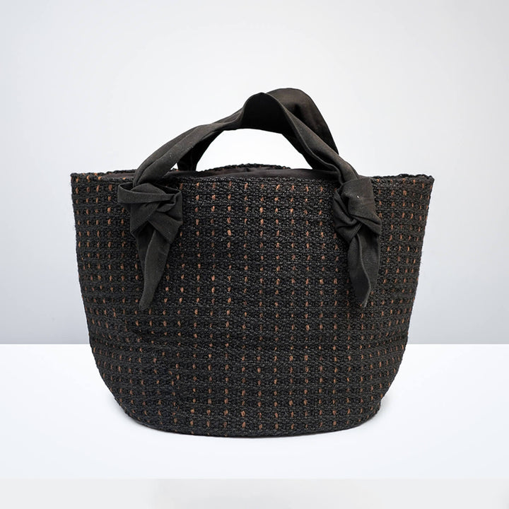 Jute Tote with Cotton Handles