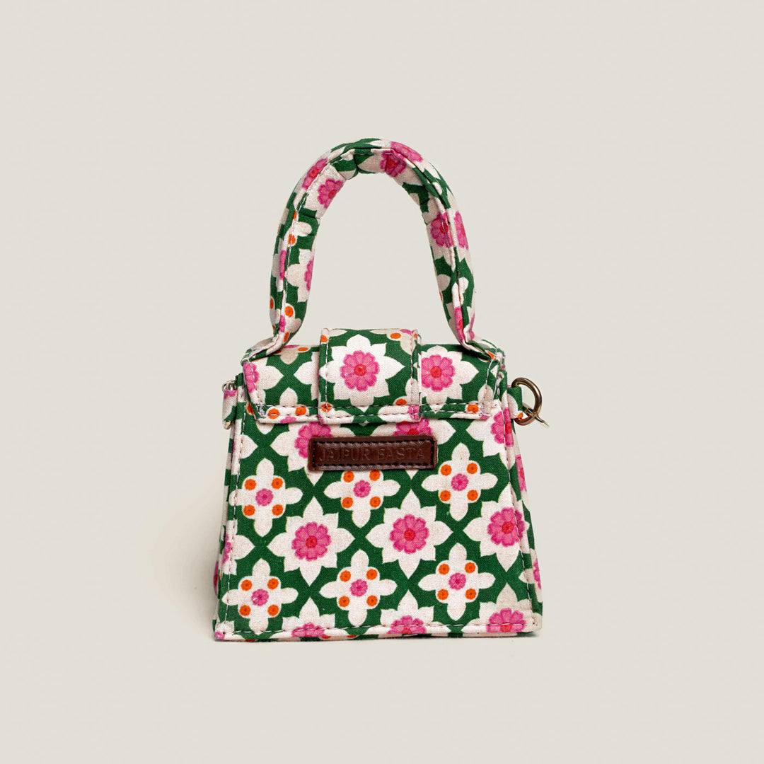 Mini Bageechi Hand Block Printed Chiq Bag