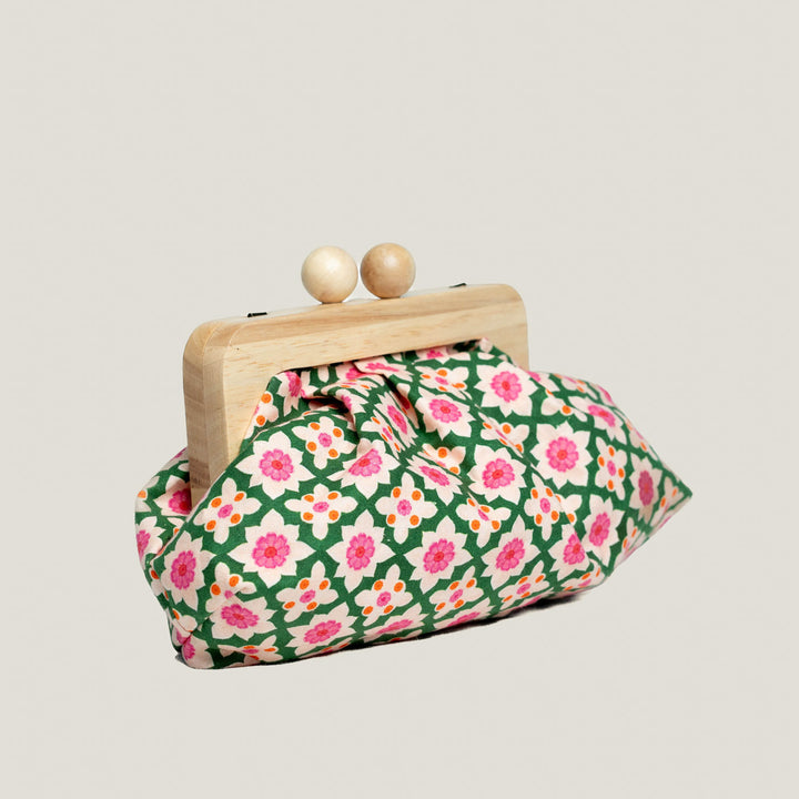 Bageechi Hand Block Printed Dome Clutch