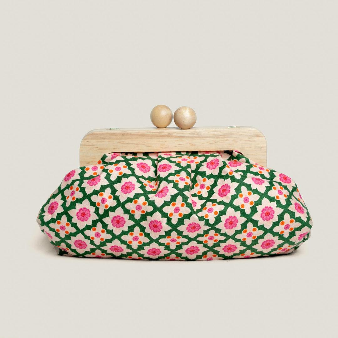Bageechi Hand Block Printed Dome Clutch