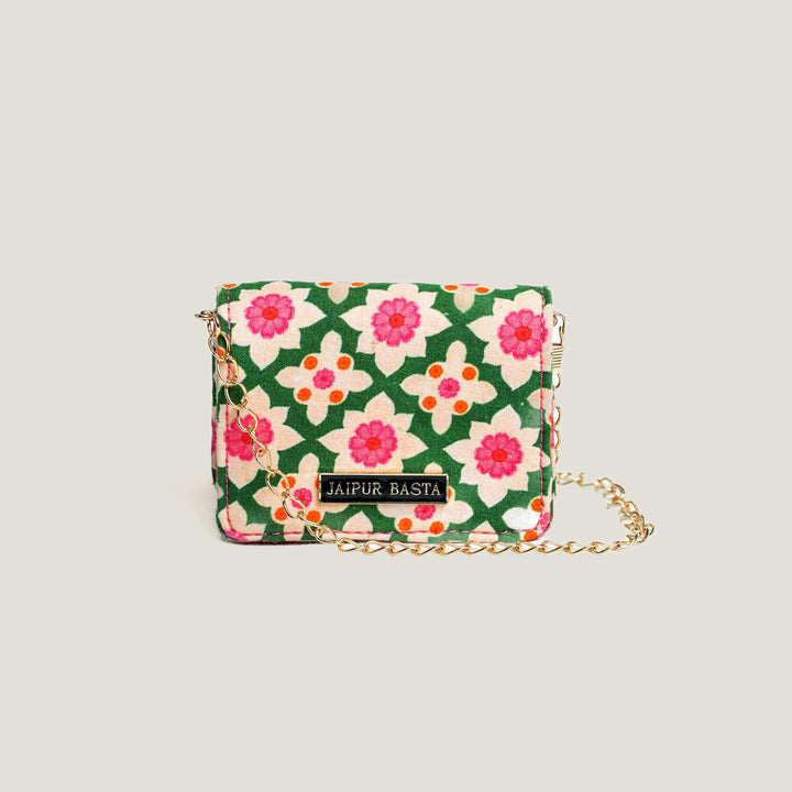 Bageechi Hand Block Printed Jugni Sling Bag