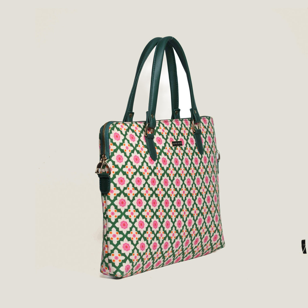 Bageechi Hand Block Printed Laptop Bag