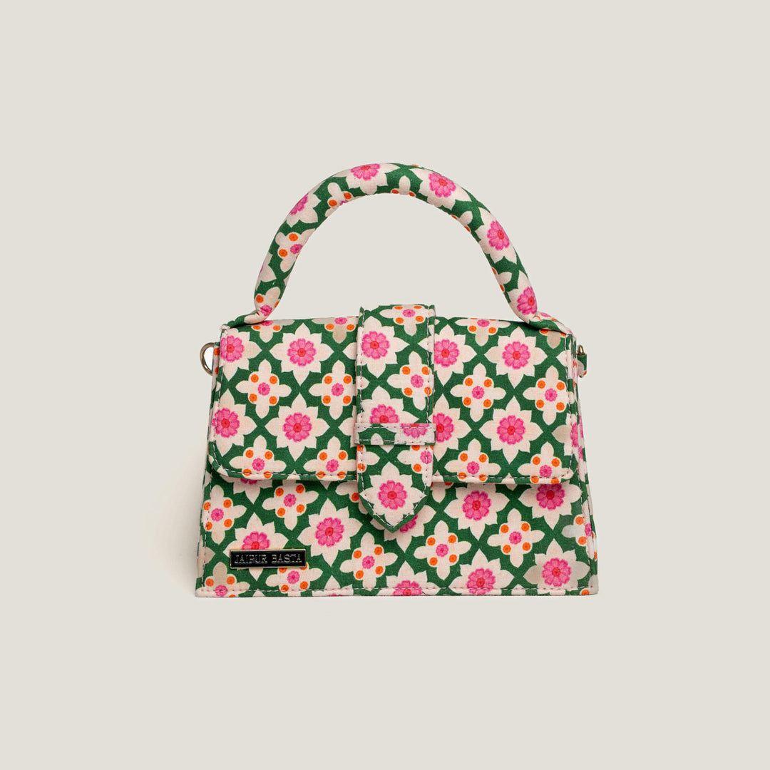 Bageechi Hand Block Printed Medium Chiq Bag