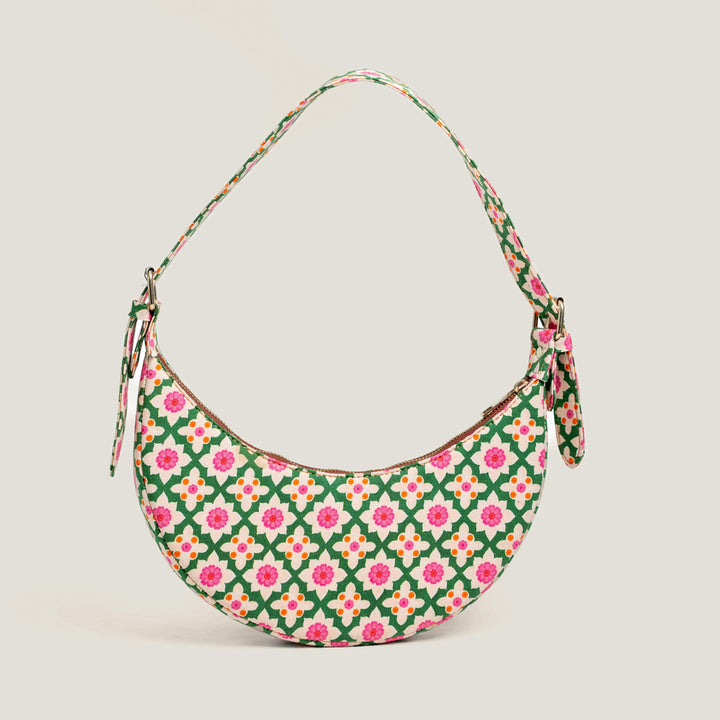 Bageechi Hand Block Printed Mini Moon Bag