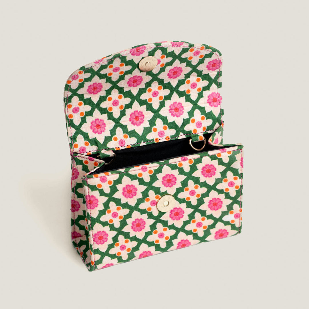 Bageechi Hand Block Printed Monaco Mini Sling Bag