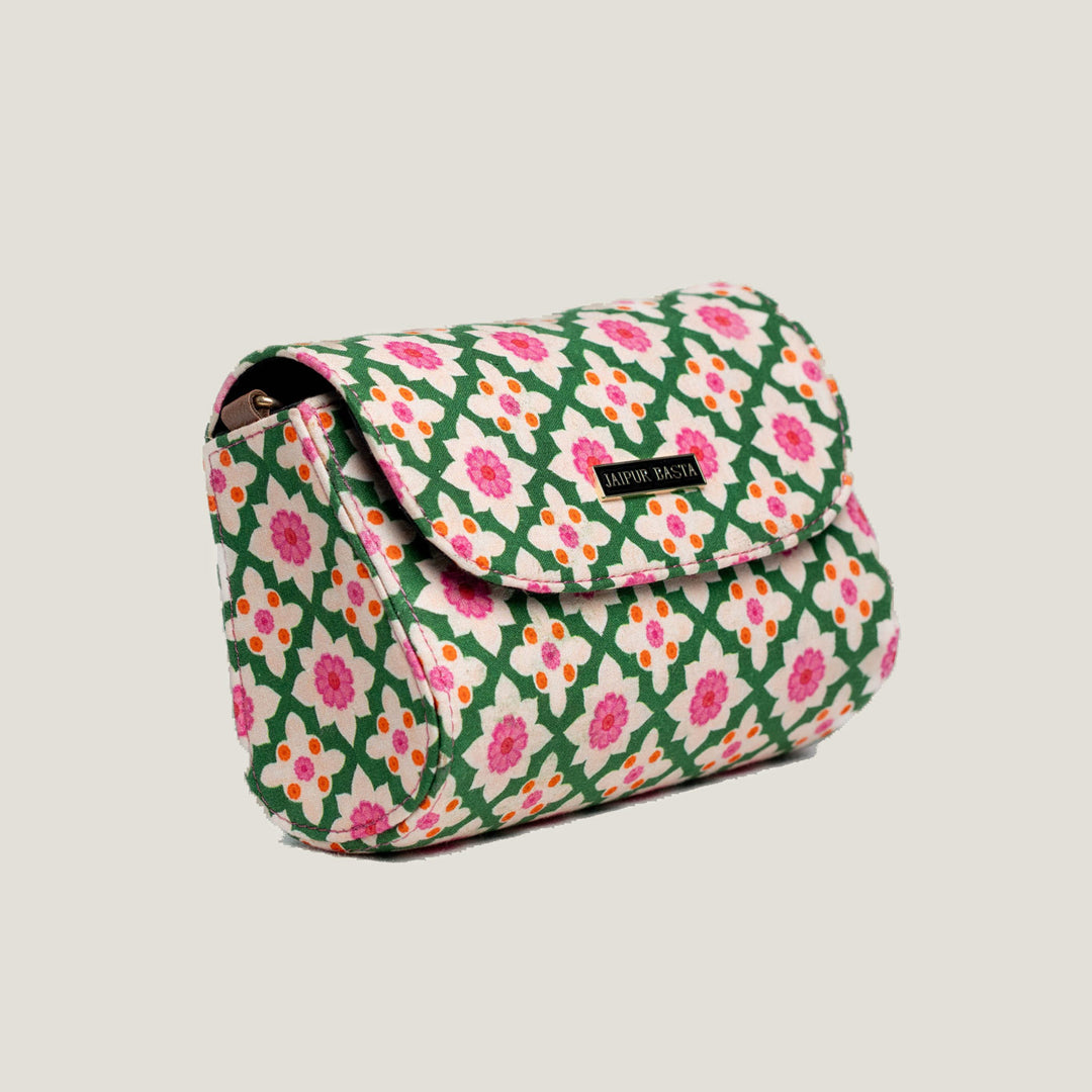 Bageechi Parnami Hand Block Printed Box Clutch