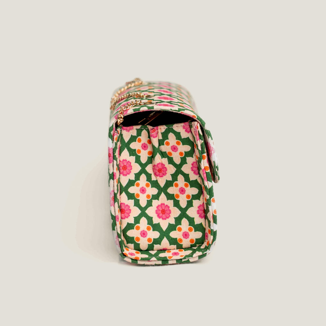 Bageechi Hand Block Printed Satchel Bag