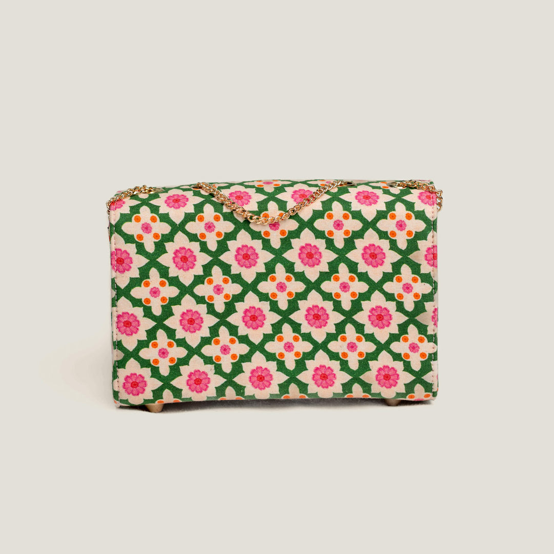 Bageechi Hand Block Printed Satchel Bag