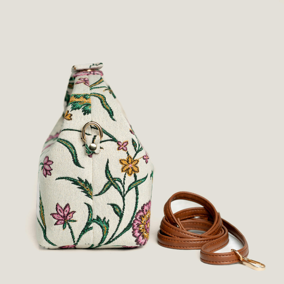 Bagh Print Jacquard Ellara Handbag