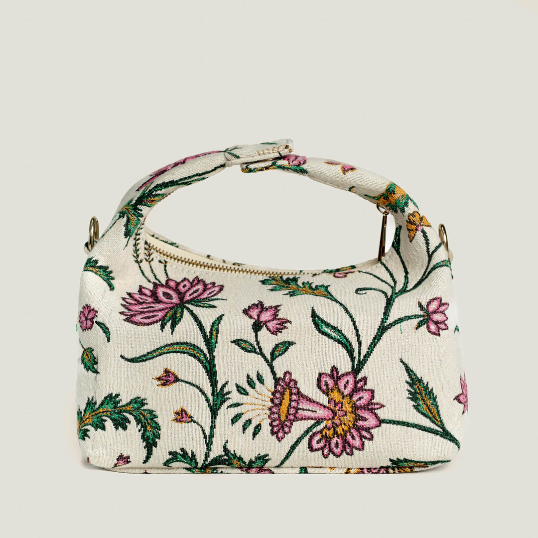 Bagh Print Jacquard Ellara Handbag