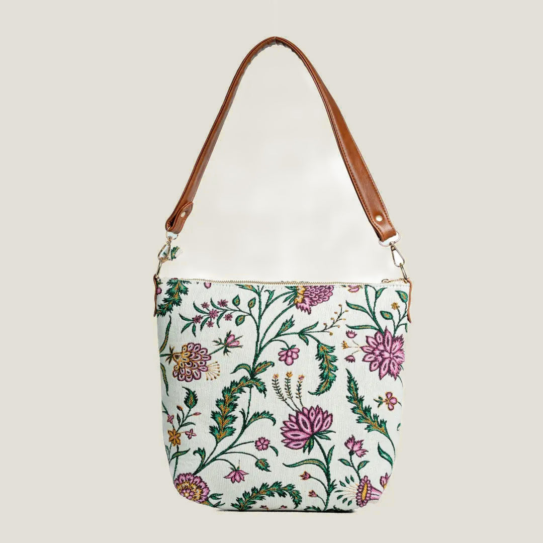 Bagh Print Jacquard Shopper Bag