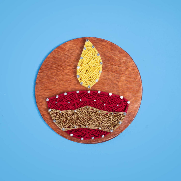 Diwali String Art Wall Decor - Swastika
