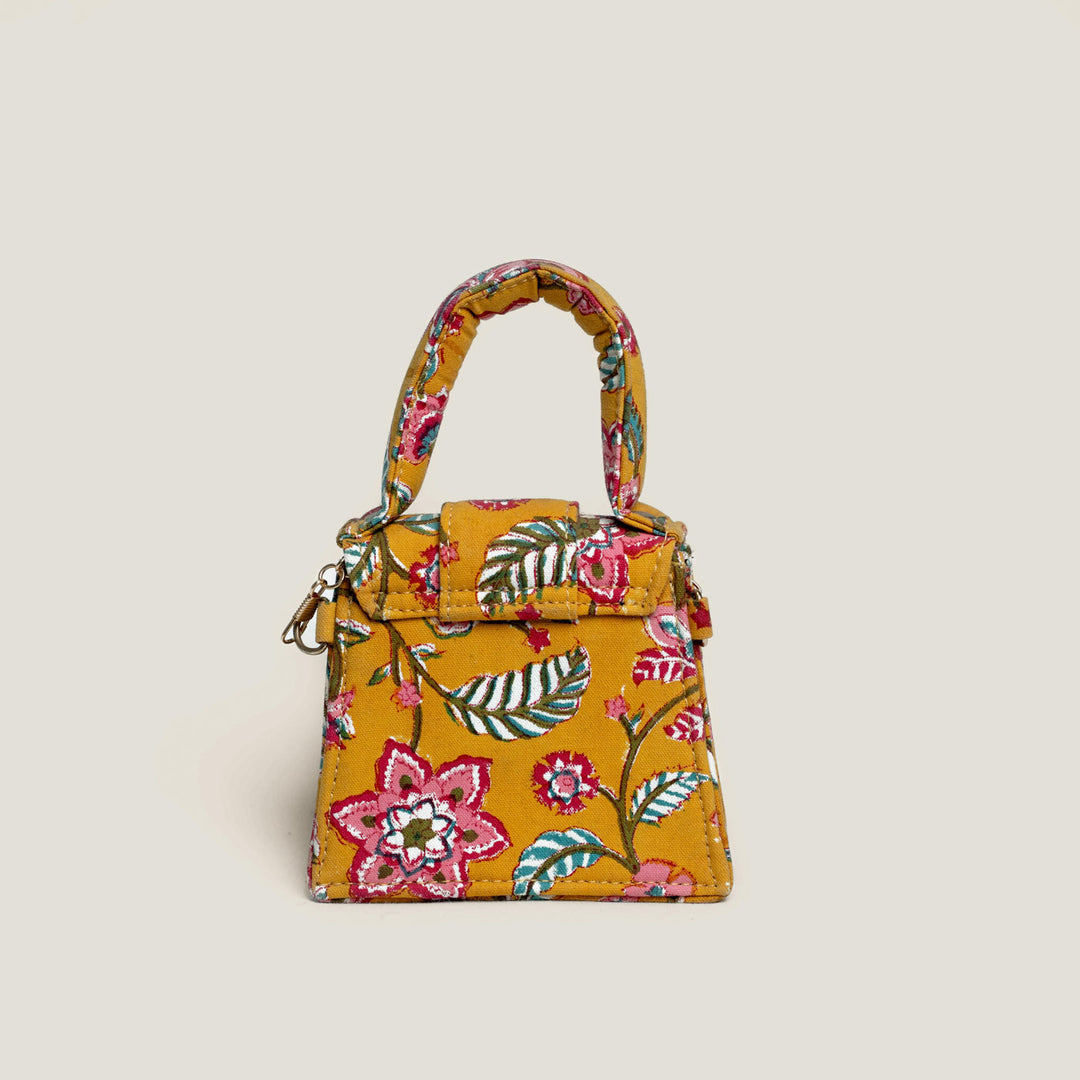 Mini Basant Hand Block Printed Chiq Bag