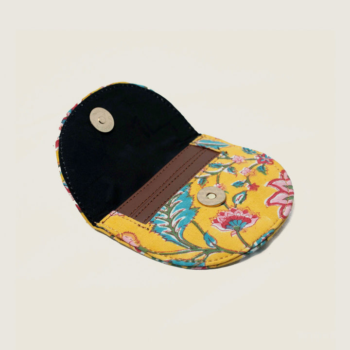 Basant Hand Block Printed Coin Pouch