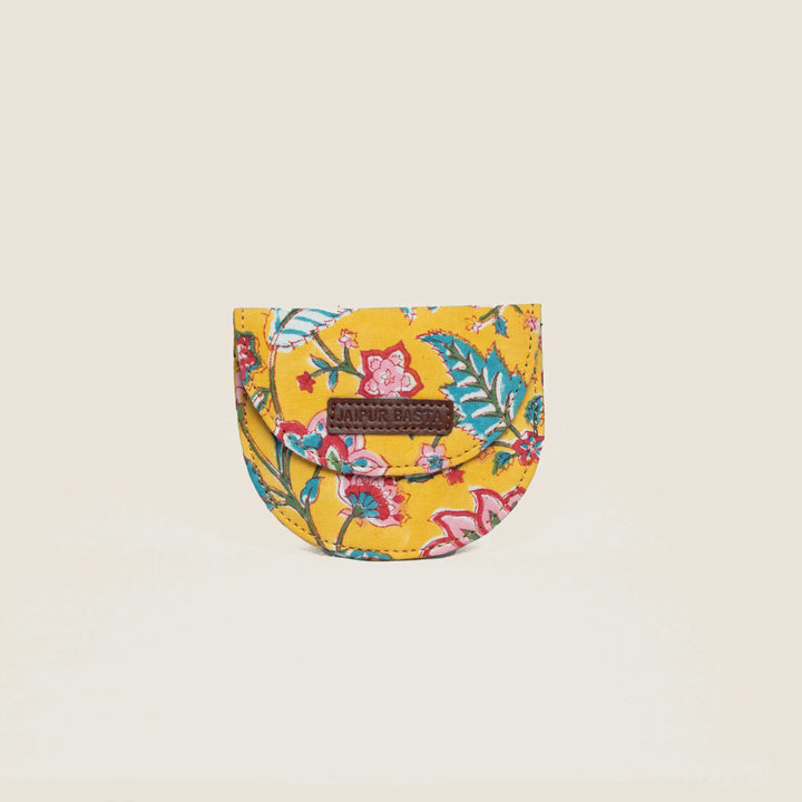 Basant Hand Block Printed Coin Pouch
