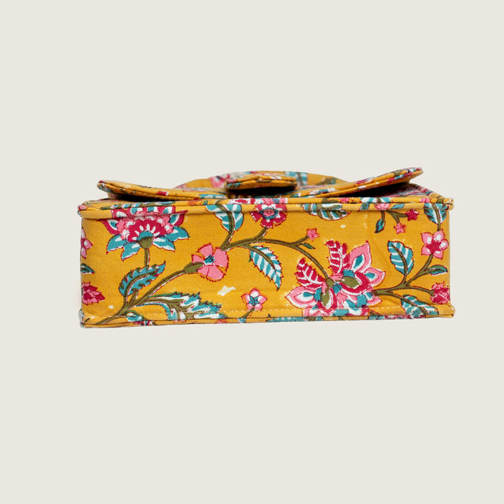 Basant Hand Block Printed Medium Chiq Bag