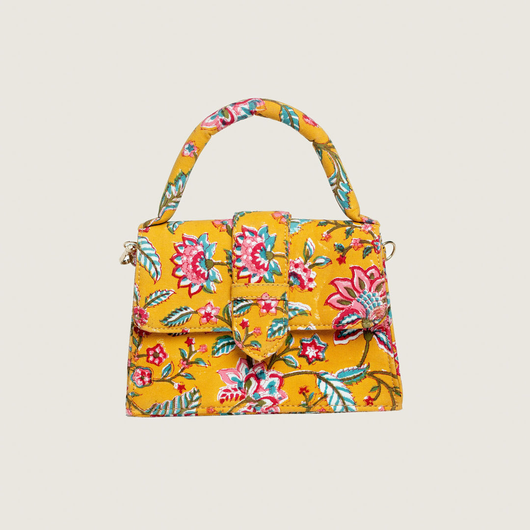 Basant Hand Block Printed Medium Chiq Bag