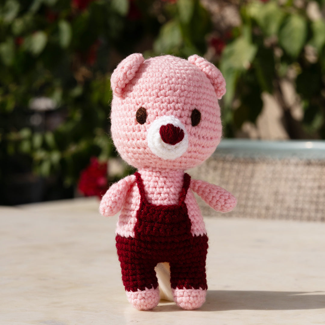 Handmade Crochet Bear Toy For Kids