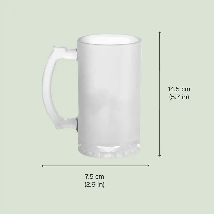 Printed Chill Glass Beer Mug | 16oz | 470ml