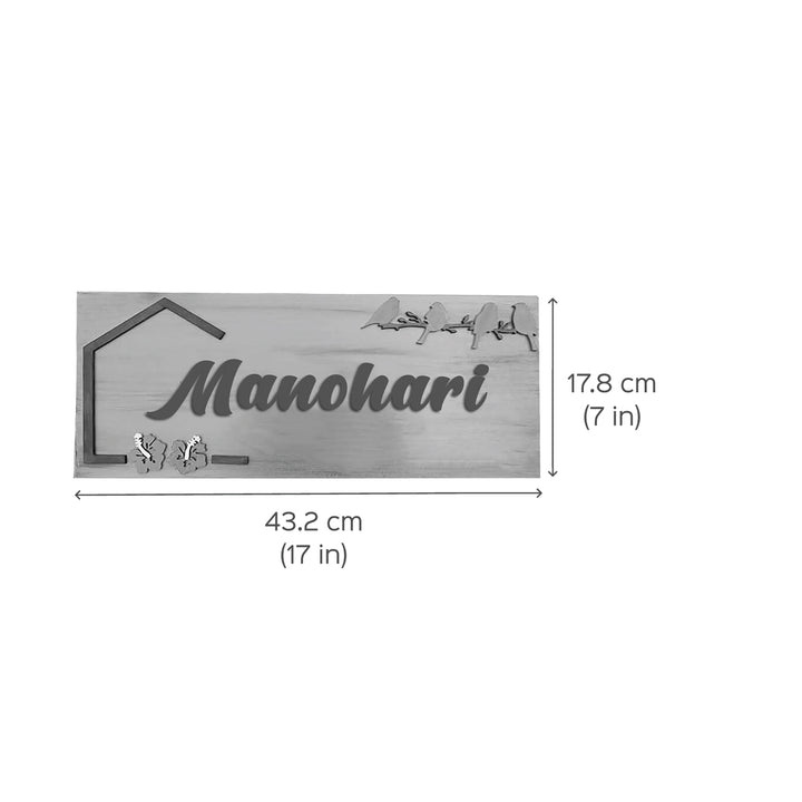 Hand-painted Personalized Bird Nameplate