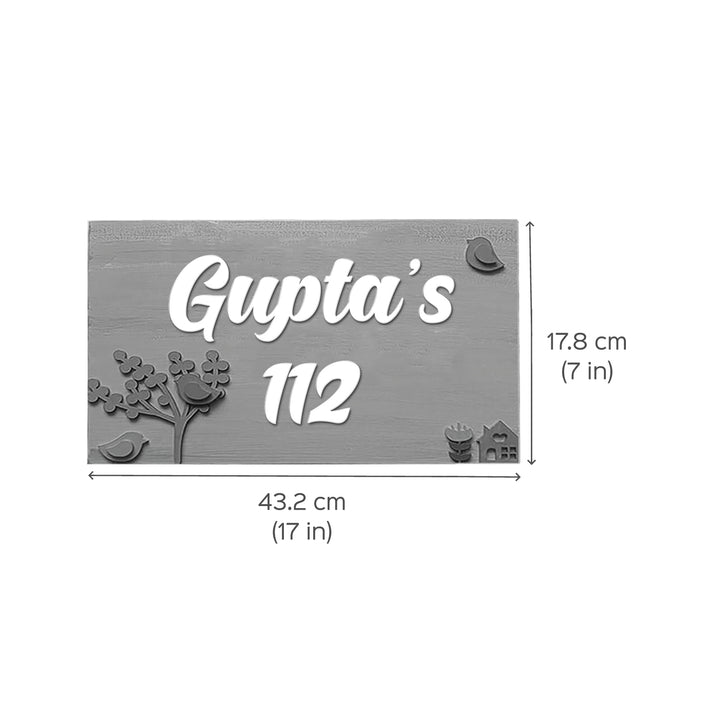 Hand-painted Personalized Bird Nameplate - Zwende