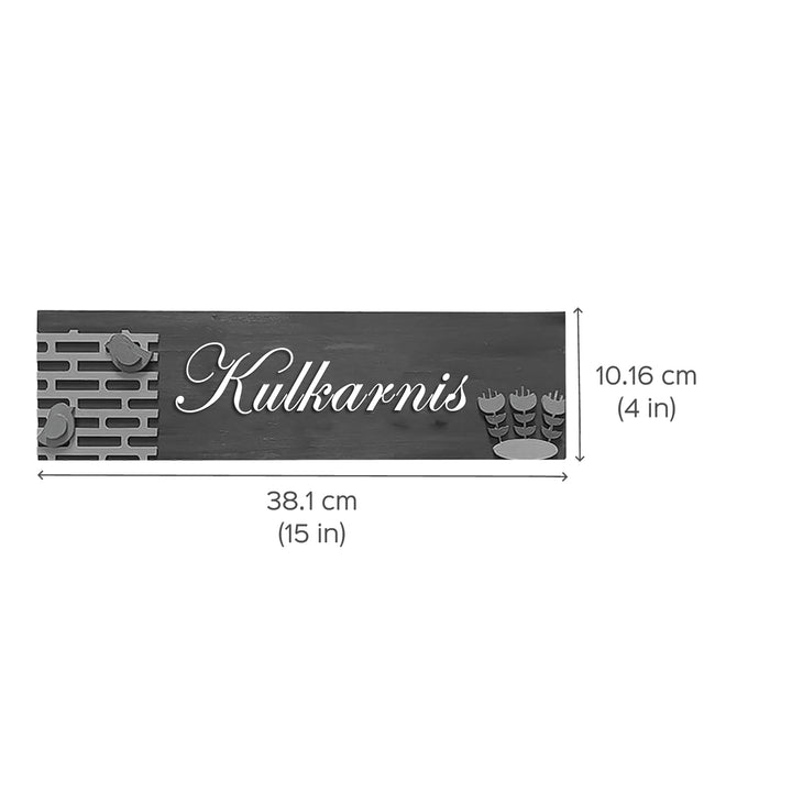 Hand-painted Personalized Bird Nameplate