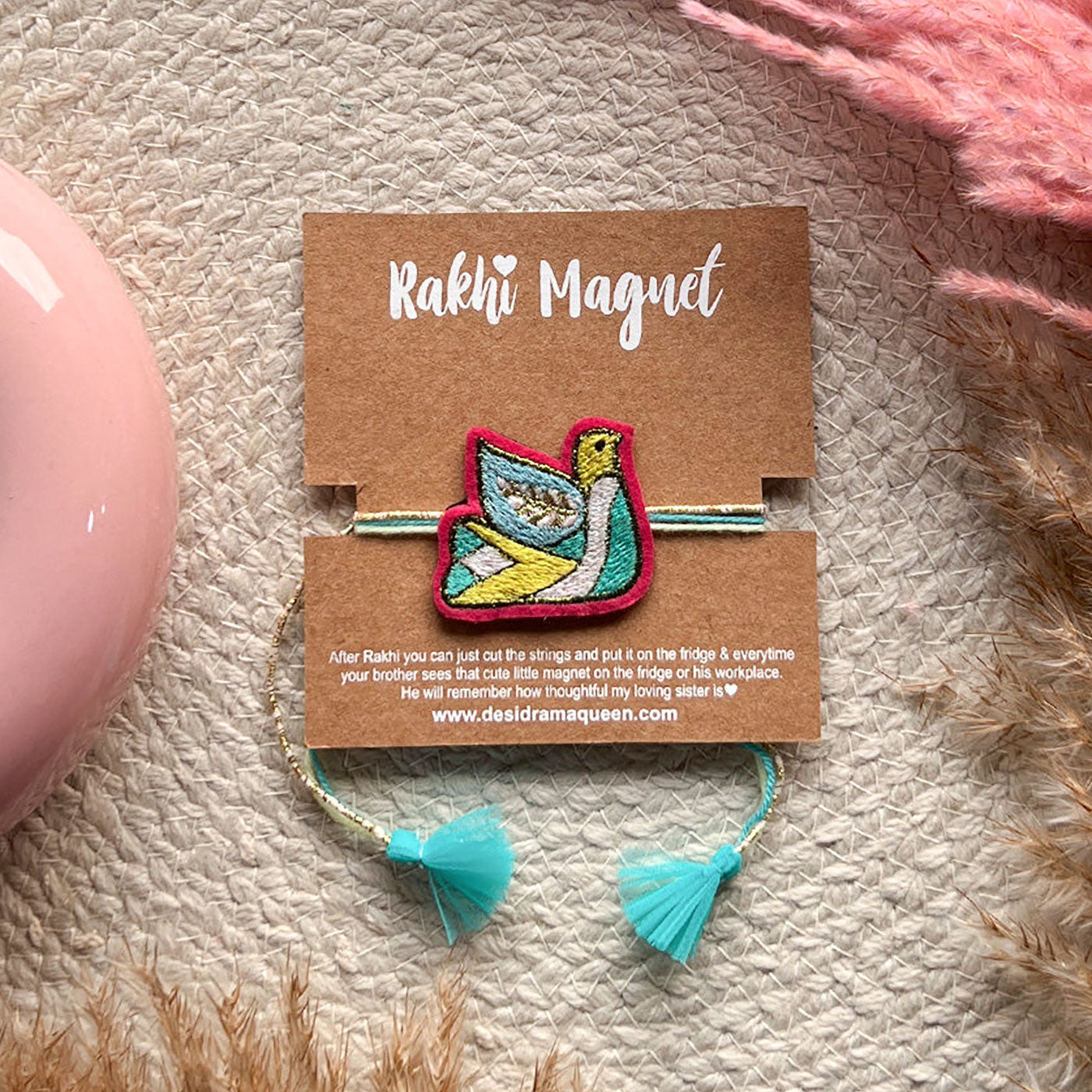 Buy Handmade Reusable Bird Felt Kids Rakhi Online On Zwende