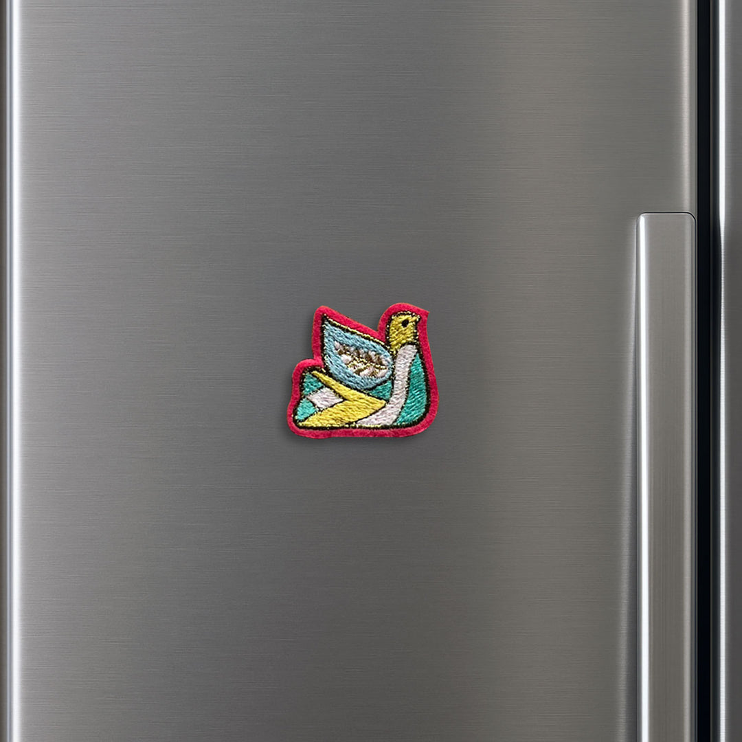 Handmade Bird Felt Kids Rakhi - Magnet on Refrigerator Door