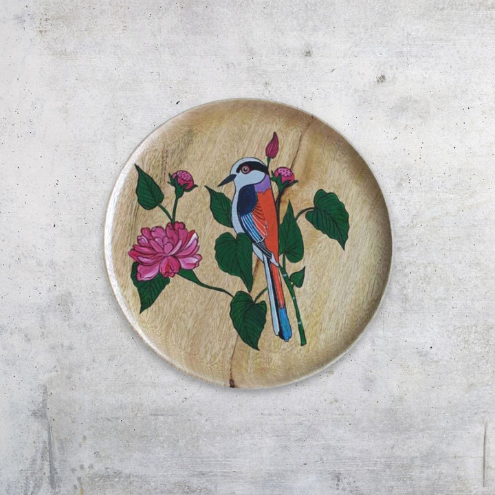 Handpainted Mango Wood Wall Plate