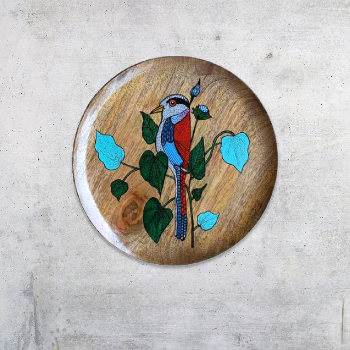 Handpainted Mango Wood Wall Plate