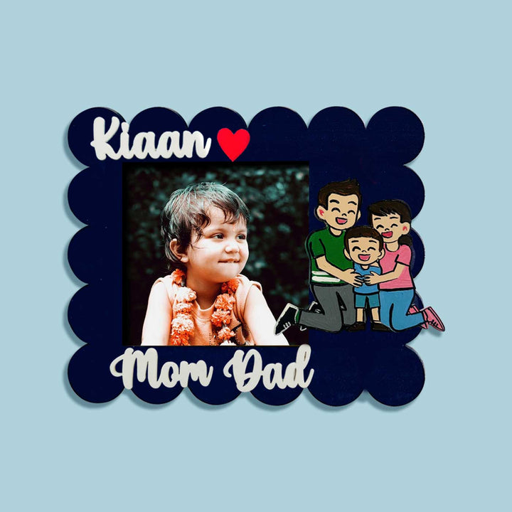 Handcrafted Personalized Polaroid Family Photo Magnet