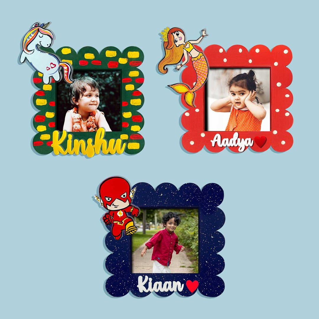 Handcrafted Personalized Polaroid Photo Magnet for Boys and Girls