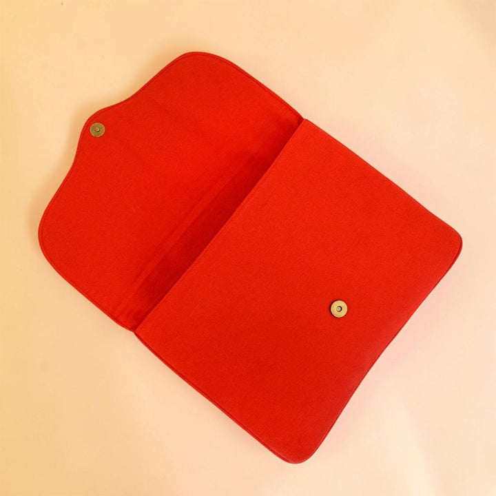 Corsage Aari Embroidered Red Laptop Sleeve