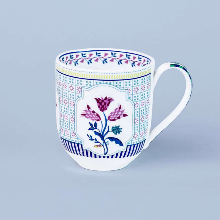 Bouquet Tulip Garden Porcelain Mugs | Set Of 6