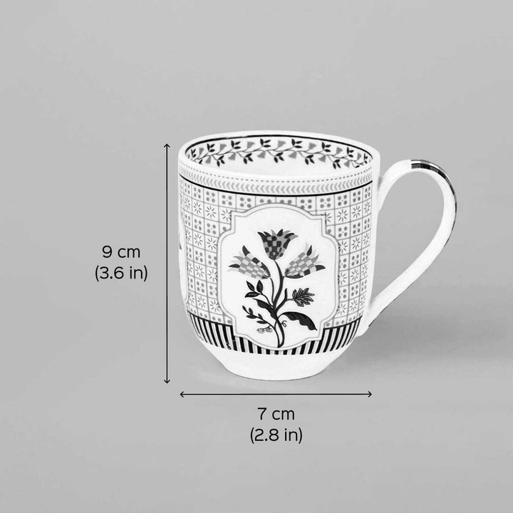 Bouquet Tulip Garden Porcelain Mugs | Set Of 6