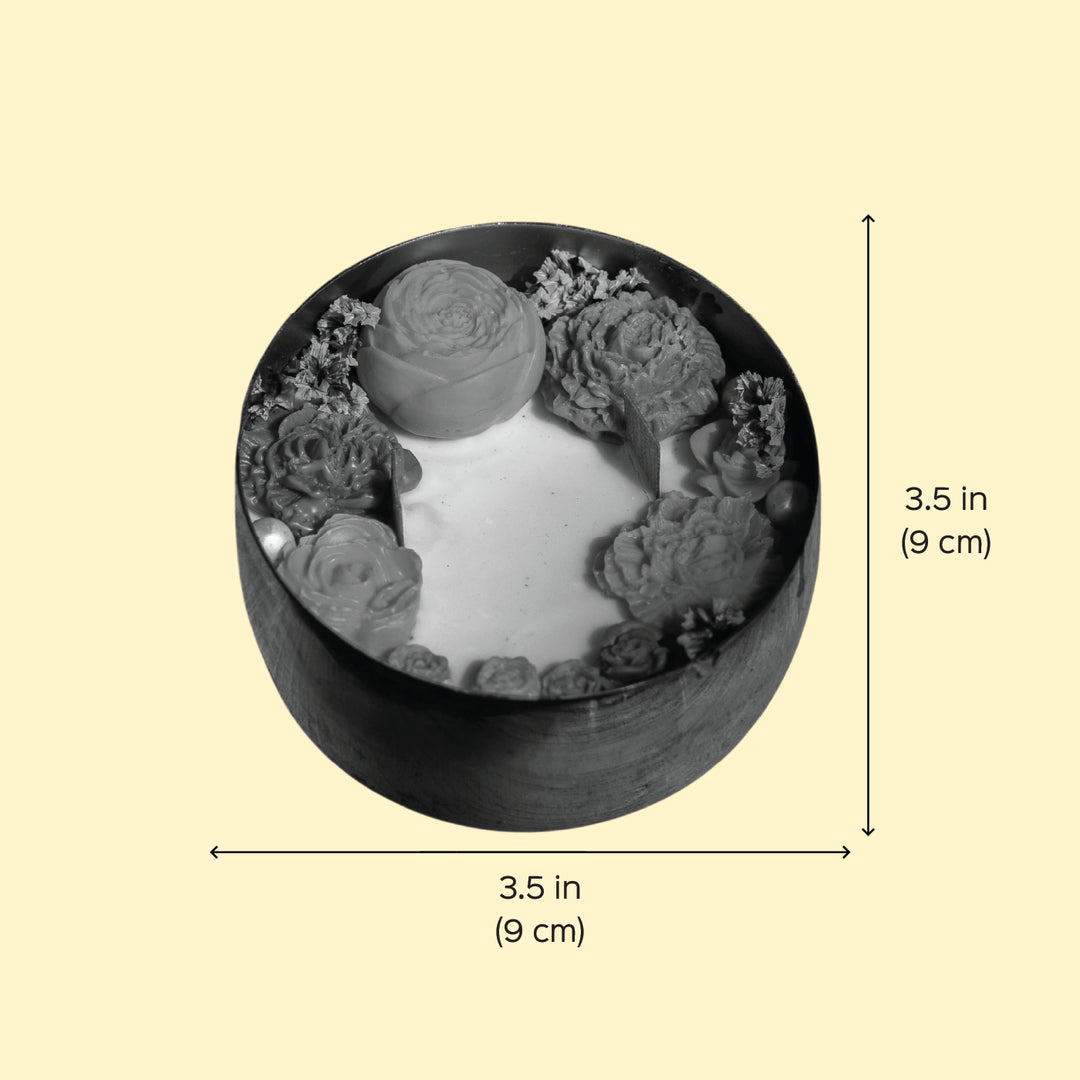 3 Inch | Handmade Floral Soy Wax Urli Diya