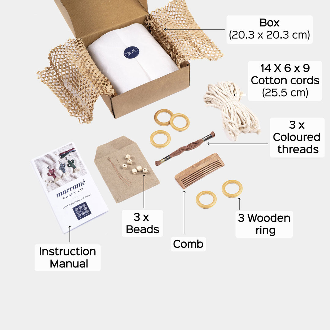 Beginner Snowflakes Macrame DIY Kit