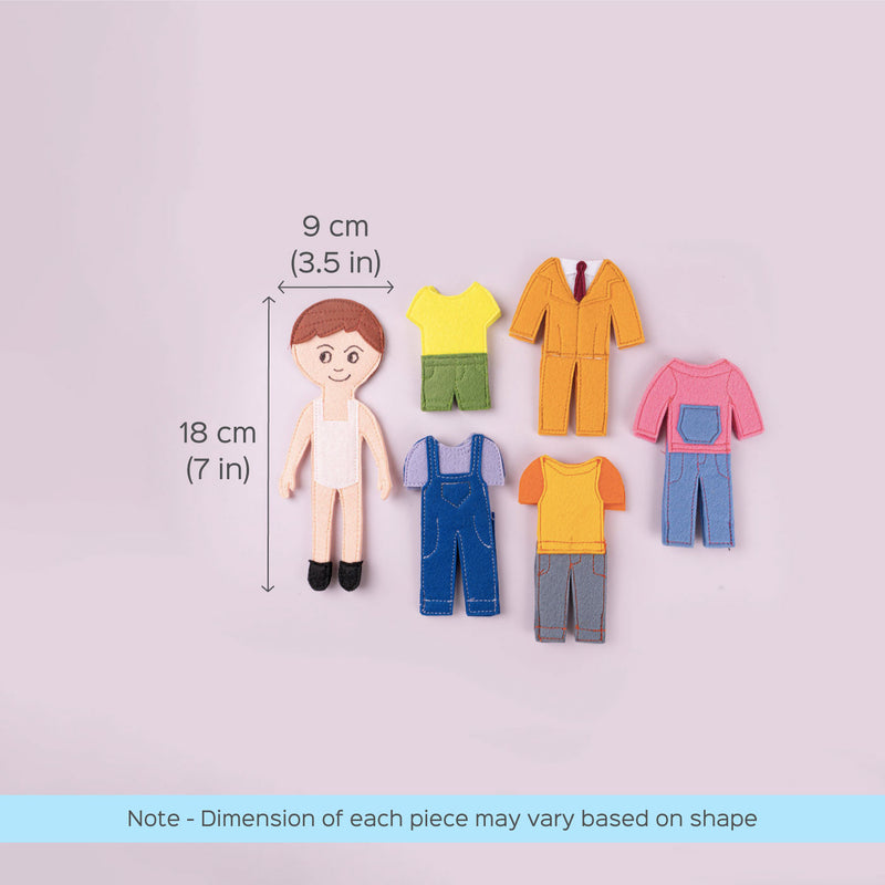 Handcrafted Doll Dress-up Playset For Boys