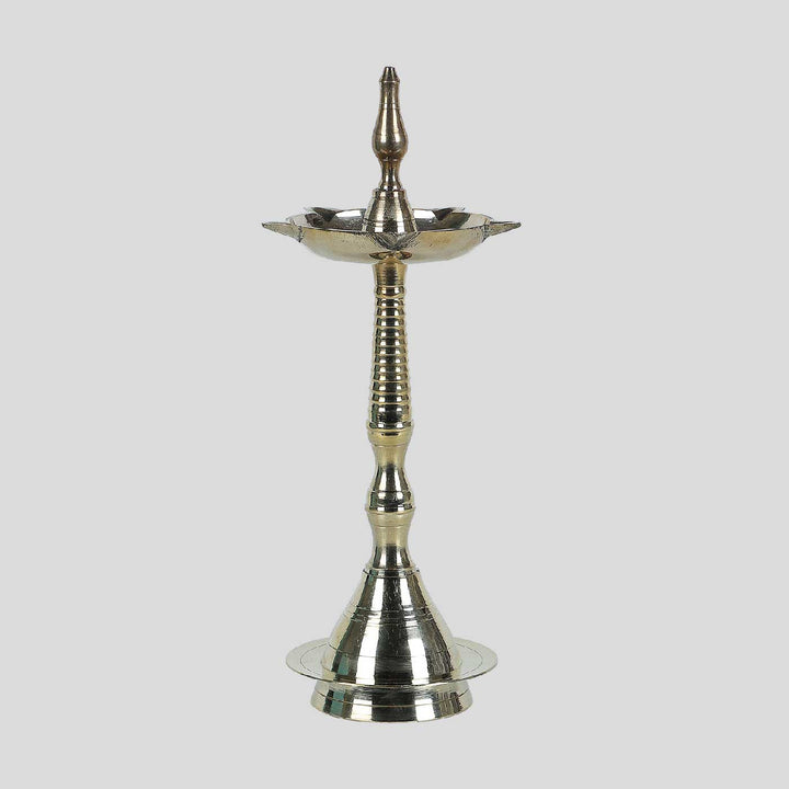 Handmade Large Kerala Brass Oil Lamp / Diya | Set of 2