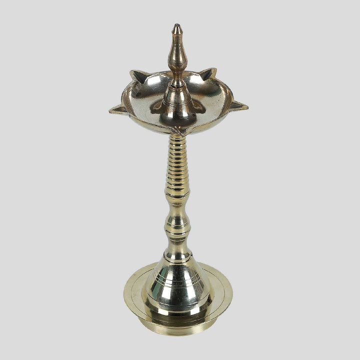 Handmade Large Kerala Brass Oil Lamp / Diya | Set of 2