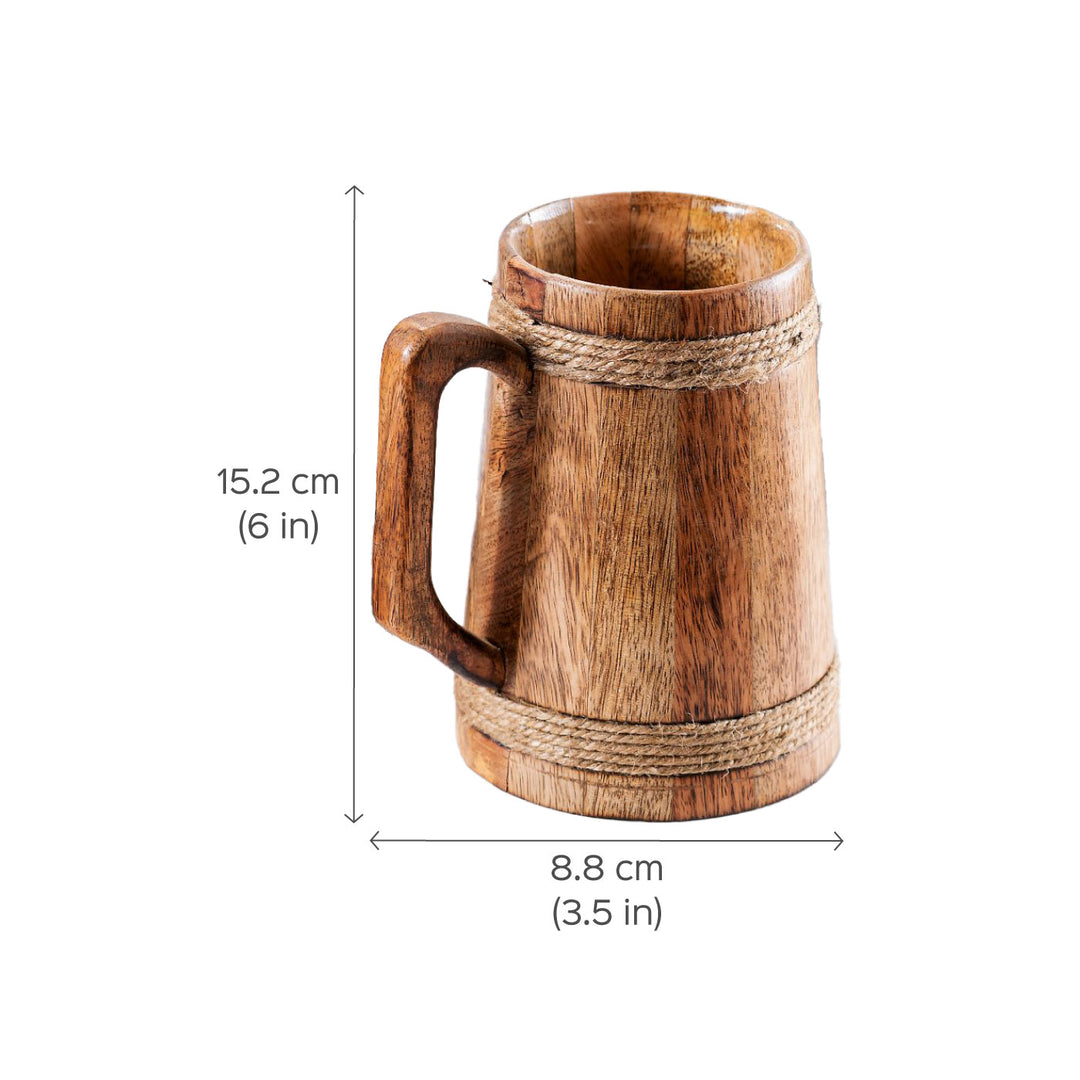 Bulbul Mango Wood Beer Mug